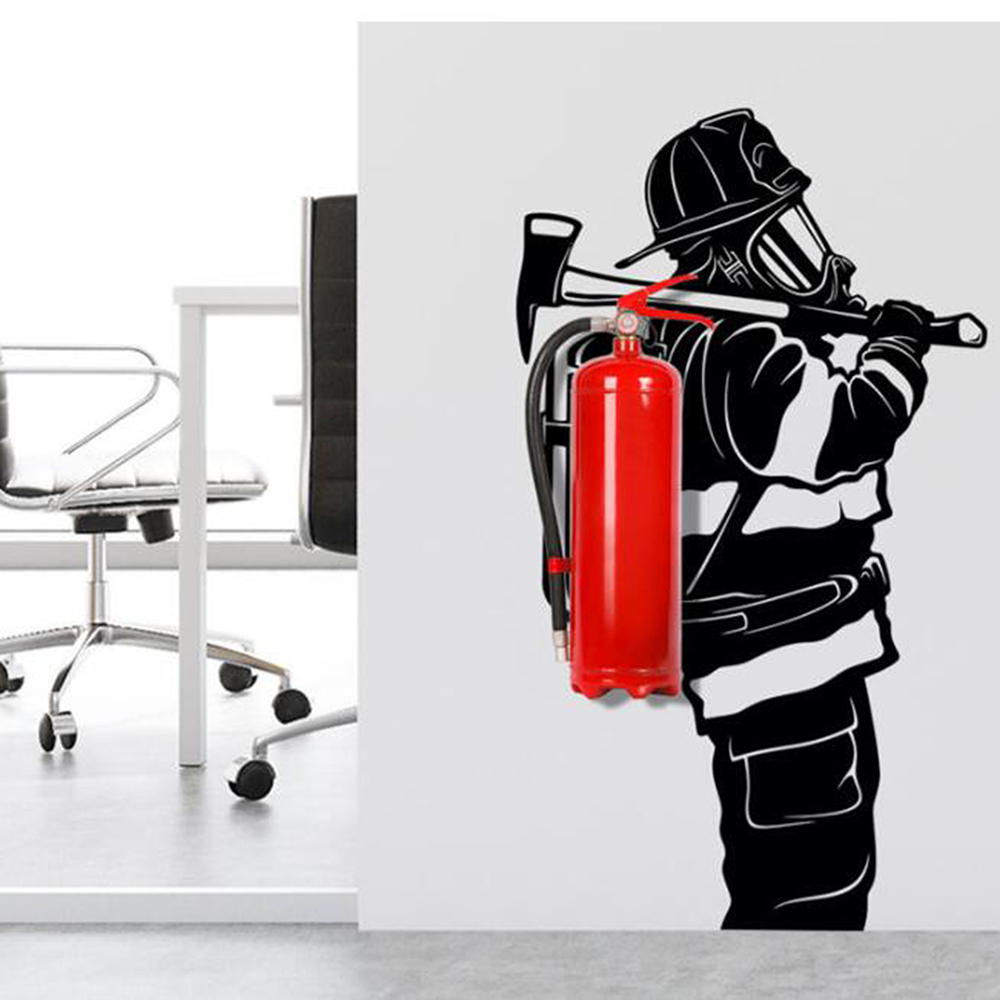 Office Furniture Usa - Großer Feuerwehrmann Feuerwehrmann Wandaufkleber Aufkleber Büro