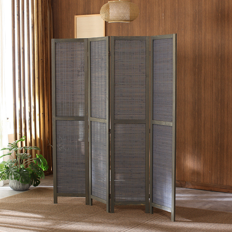 Room Divider Bamboo - 2025er Rock Grey Teestube im koreanischen
