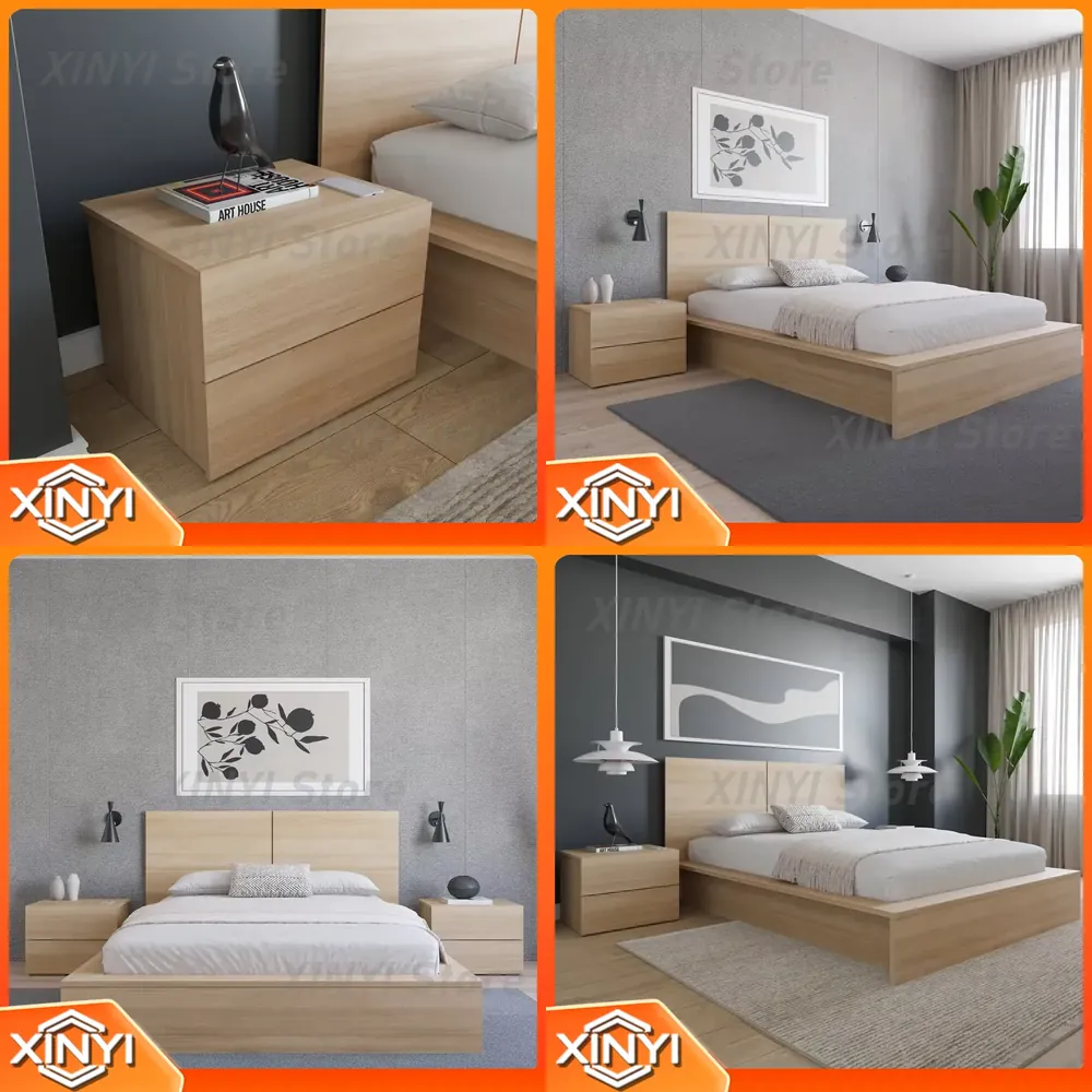 Office Furniture Ikea - Einfacher Kreativer Nachttisch mit Doppelschublade für