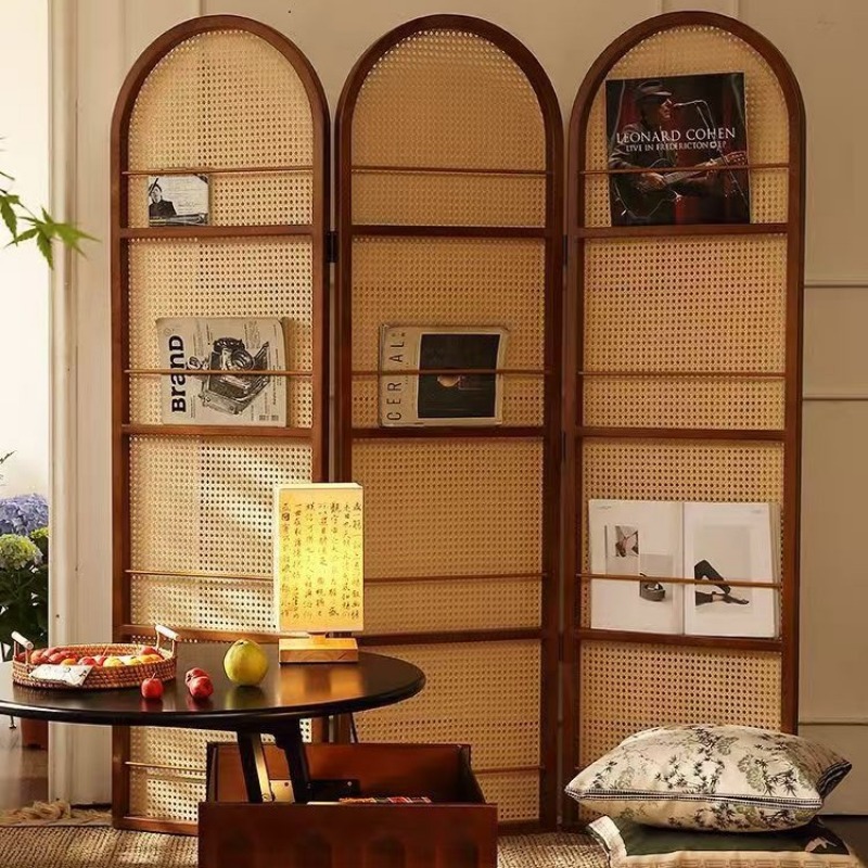 Mobiler Rattan-Faltschirm für  – Room Divider Bamboo Bewertung und Preis