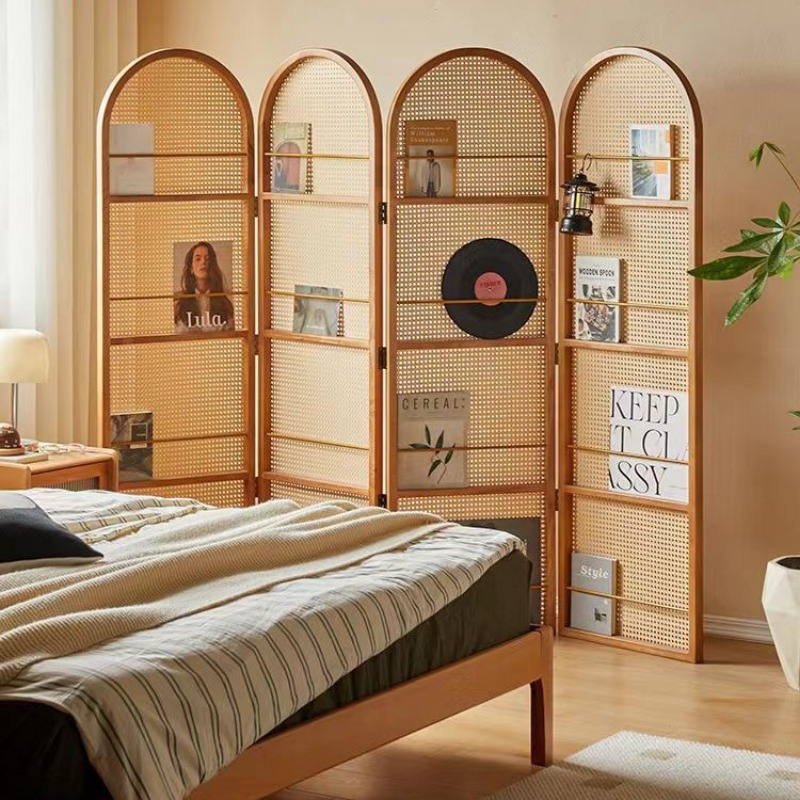 Mobiler Rattan-Faltschirm für  – Room Divider Bamboo Bewertung und Preis