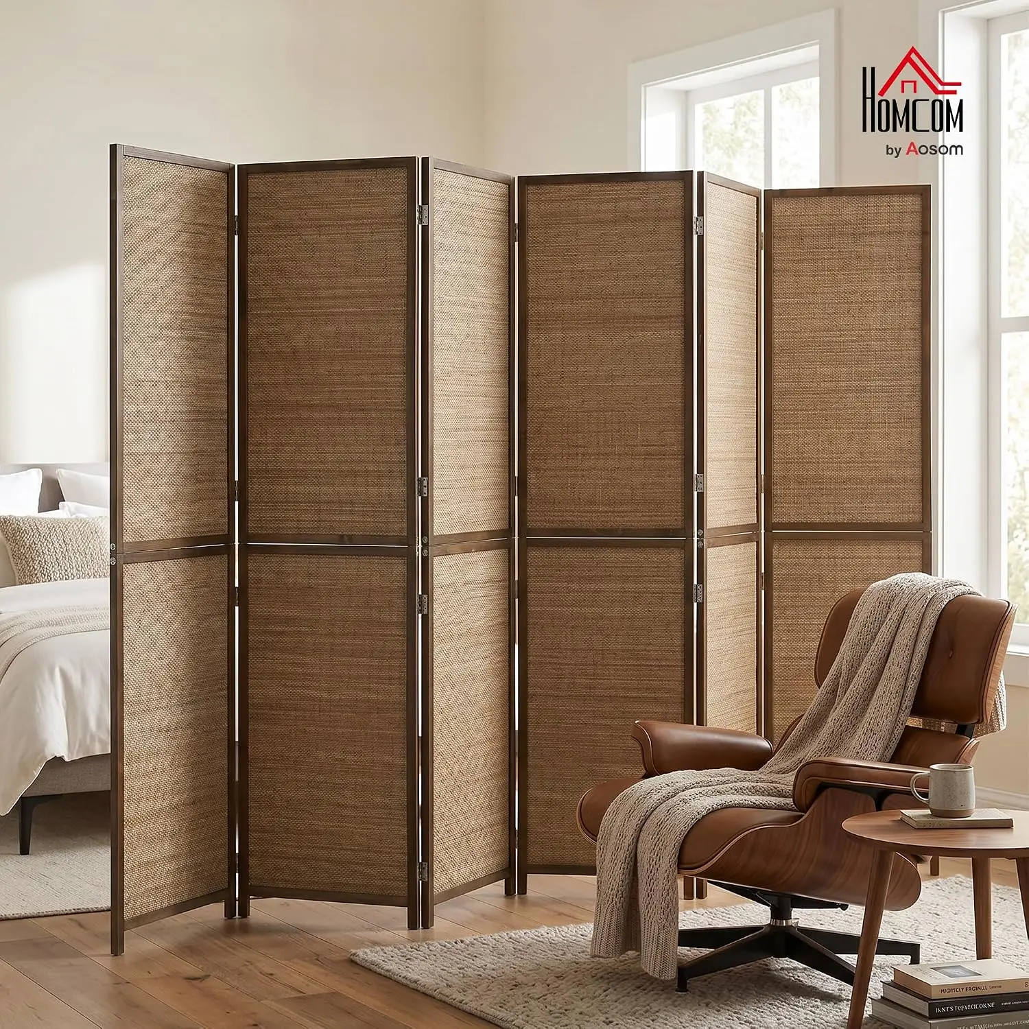 6 FT Room Divider, 6 Panel Han – Room Divider Bamboo Bewertung und Preis