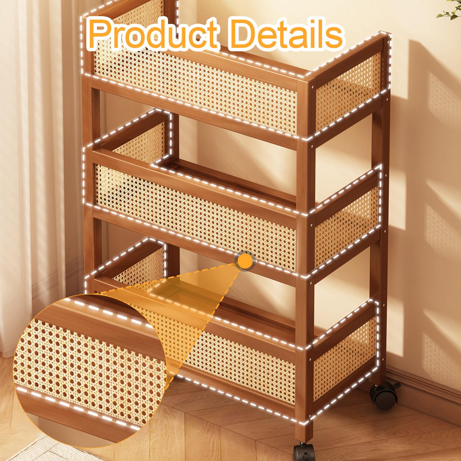 3-stöckiger Rollwagen mit Räde – Room Divider Bamboo Bewertung und Preis