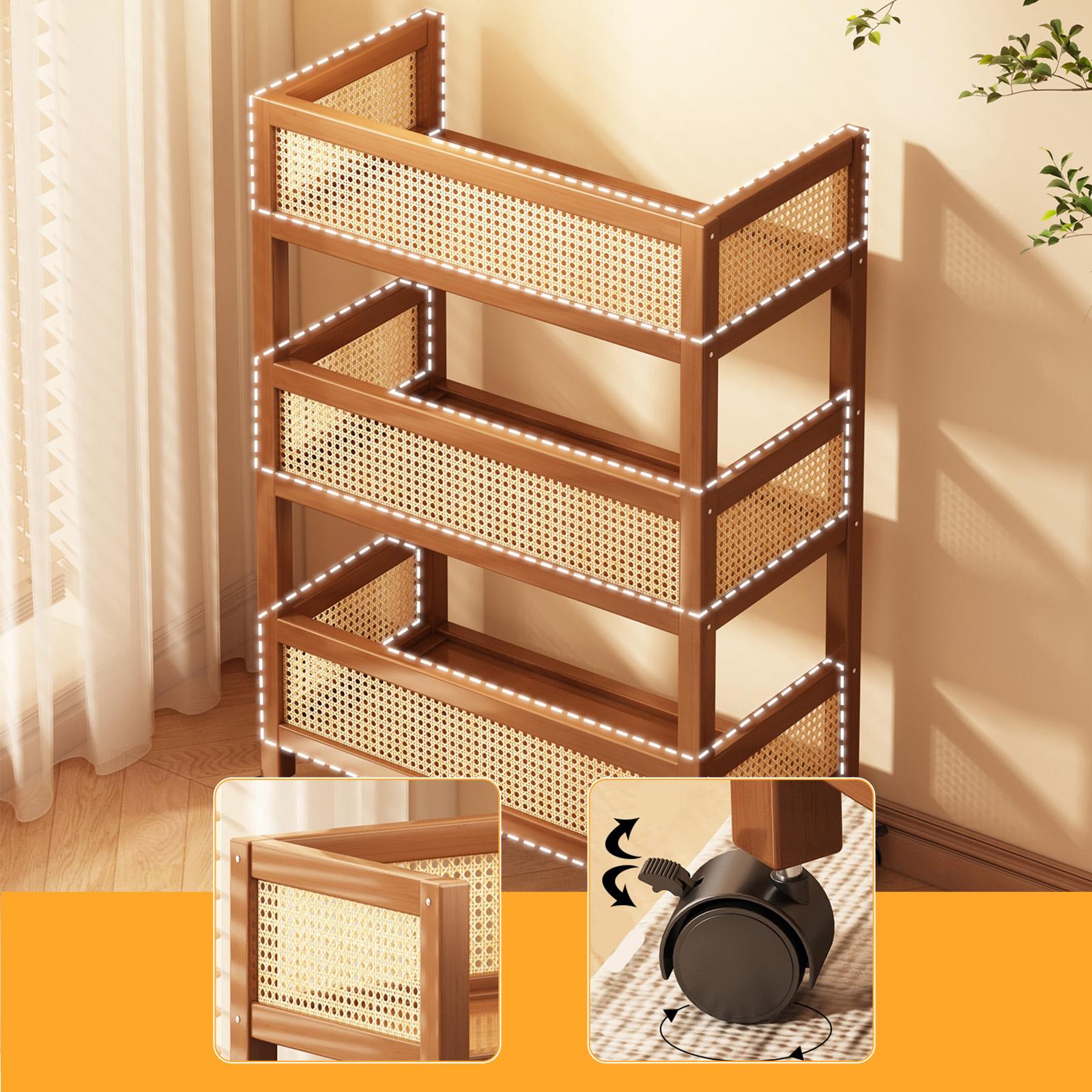 3-stöckiger Rollwagen mit Räde – Room Divider Bamboo Bewertung und Preis