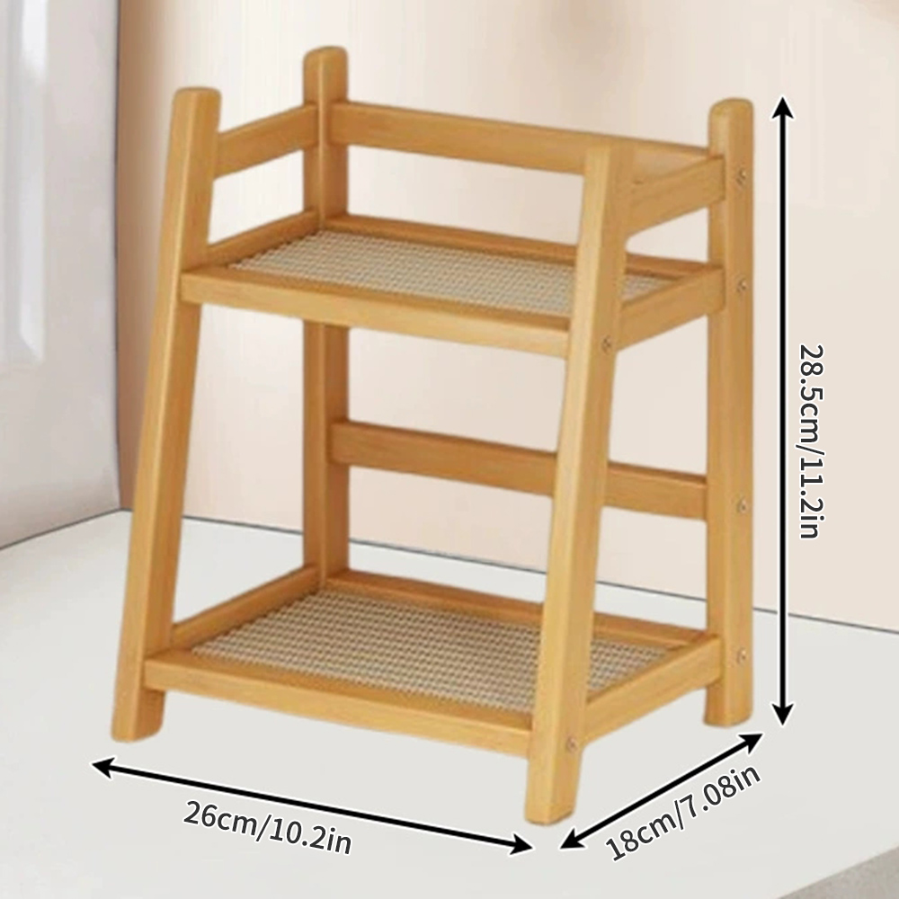 2-lagiges Gewürz-Caddy-Regal a – Room Divider Bamboo Bewertung und Preis