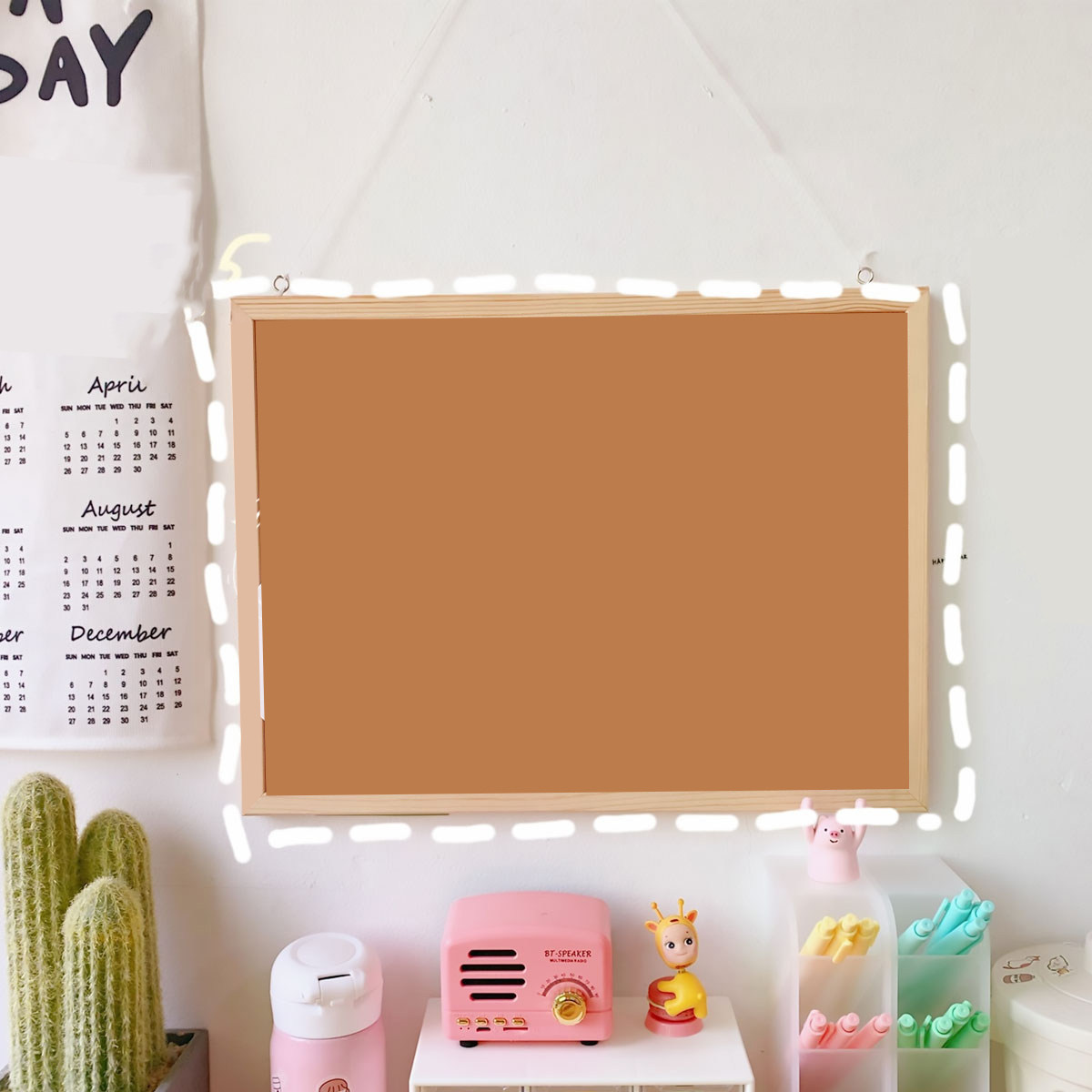 Weiche Kork-Pinnwand mit Holzr – Bulletin Board Cork Bewertung und Preis