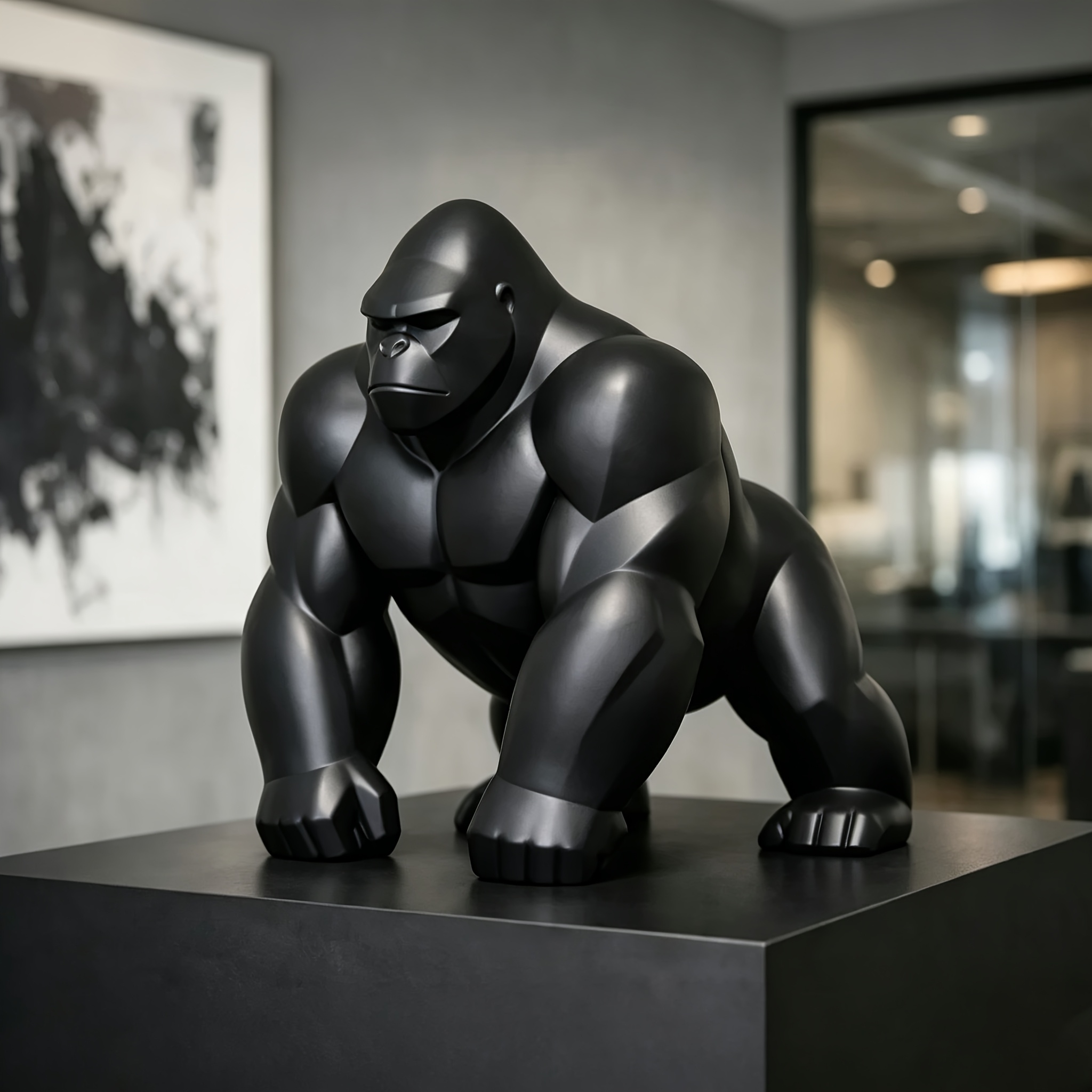 Geometrische Gorilla-Figur 3D- – Office Furniture Loft Bewertung und Preis