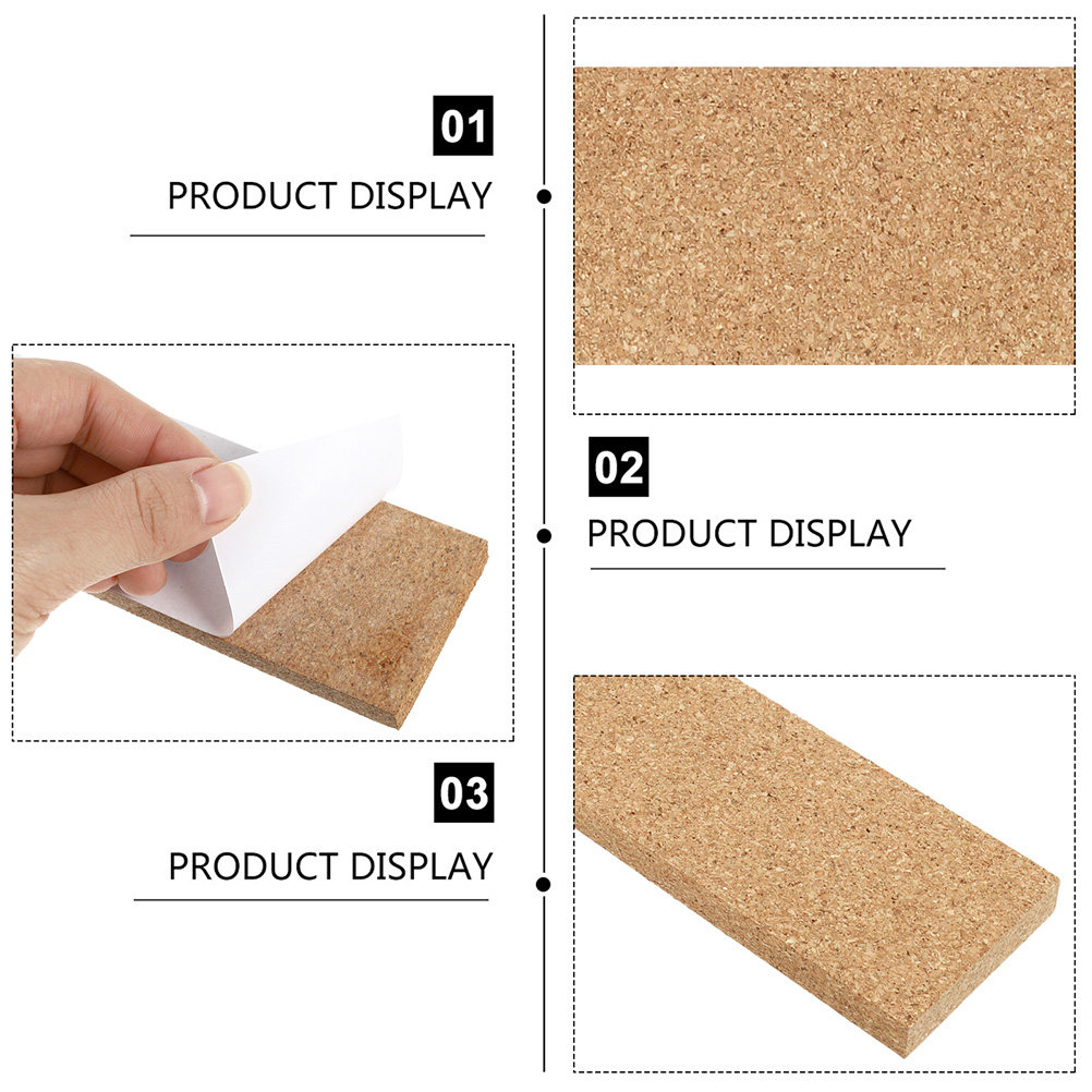 4 Stück Korkstreifen, braun, m – Bulletin Board Cork Bewertung und Preis